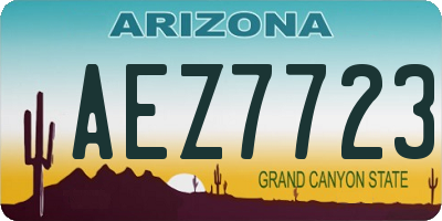 AZ license plate AEZ7723