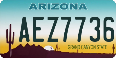 AZ license plate AEZ7736