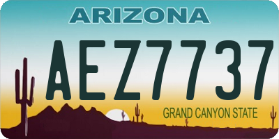AZ license plate AEZ7737