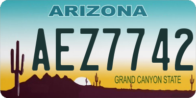 AZ license plate AEZ7742