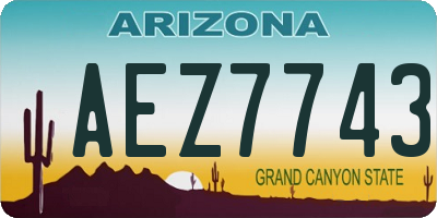 AZ license plate AEZ7743
