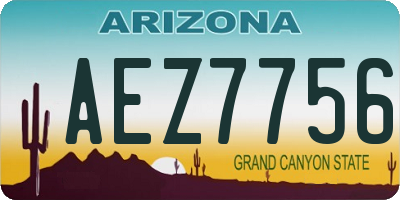 AZ license plate AEZ7756