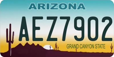AZ license plate AEZ7902