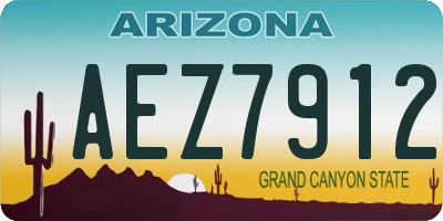 AZ license plate AEZ7912