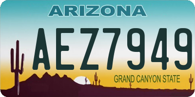 AZ license plate AEZ7949