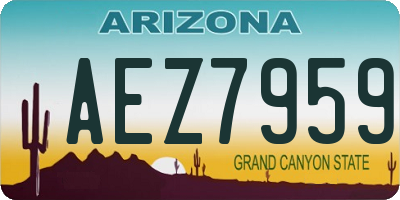 AZ license plate AEZ7959