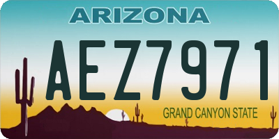 AZ license plate AEZ7971
