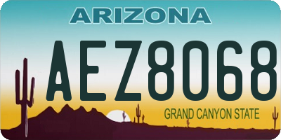AZ license plate AEZ8068