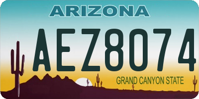 AZ license plate AEZ8074