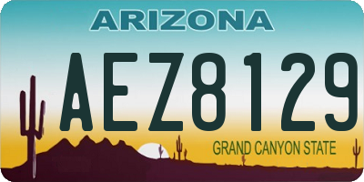 AZ license plate AEZ8129