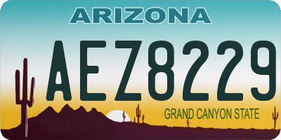 AZ license plate AEZ8229