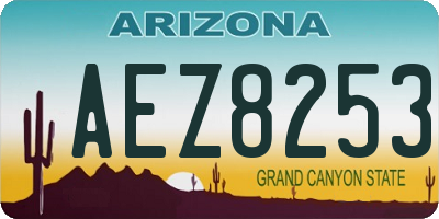AZ license plate AEZ8253