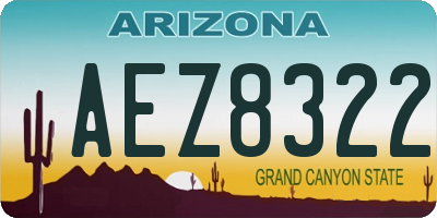 AZ license plate AEZ8322