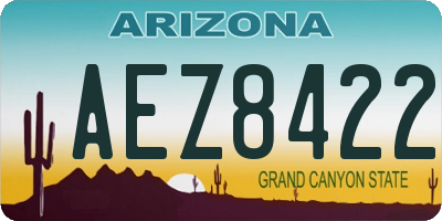 AZ license plate AEZ8422
