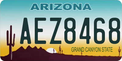 AZ license plate AEZ8468