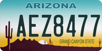 AZ license plate AEZ8477