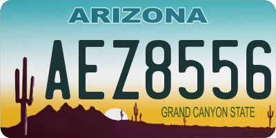 AZ license plate AEZ8556