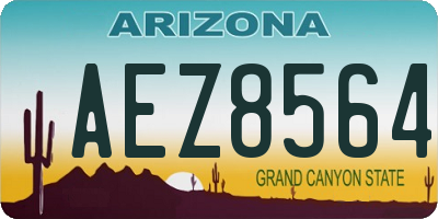 AZ license plate AEZ8564