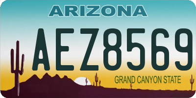 AZ license plate AEZ8569