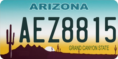 AZ license plate AEZ8815