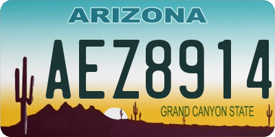 AZ license plate AEZ8914