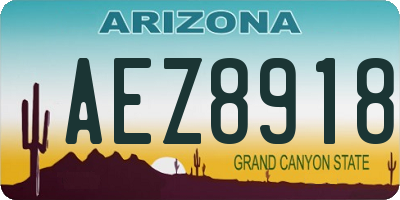AZ license plate AEZ8918