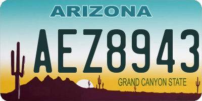 AZ license plate AEZ8943