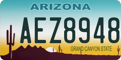 AZ license plate AEZ8948