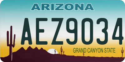 AZ license plate AEZ9034