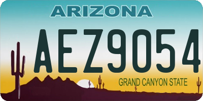 AZ license plate AEZ9054
