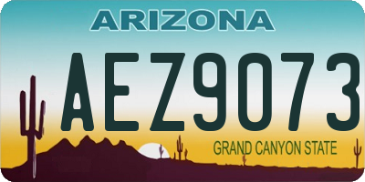AZ license plate AEZ9073