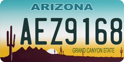 AZ license plate AEZ9168