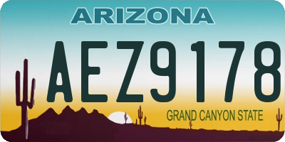 AZ license plate AEZ9178