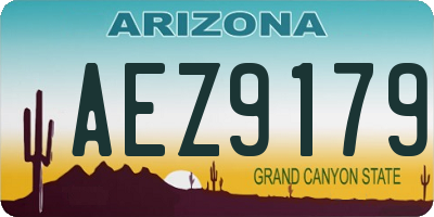 AZ license plate AEZ9179