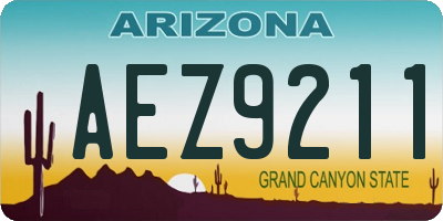 AZ license plate AEZ9211