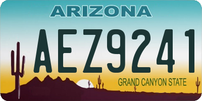 AZ license plate AEZ9241