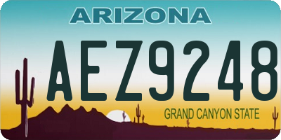 AZ license plate AEZ9248