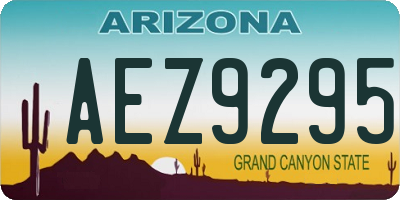 AZ license plate AEZ9295