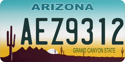 AZ license plate AEZ9312