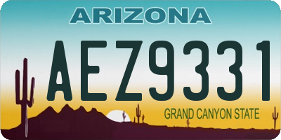 AZ license plate AEZ9331