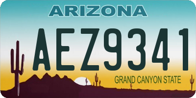 AZ license plate AEZ9341