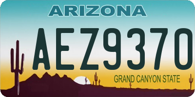 AZ license plate AEZ9370