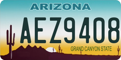 AZ license plate AEZ9408