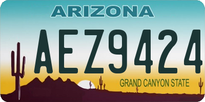 AZ license plate AEZ9424