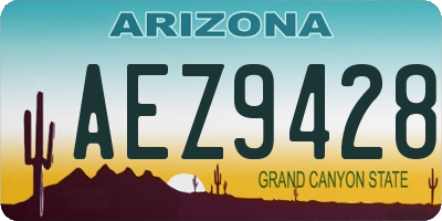 AZ license plate AEZ9428