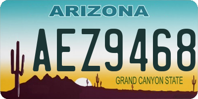 AZ license plate AEZ9468