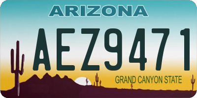 AZ license plate AEZ9471