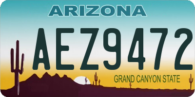 AZ license plate AEZ9472
