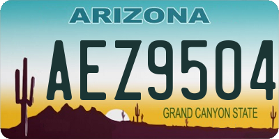 AZ license plate AEZ9504