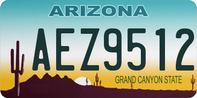 AZ license plate AEZ9512